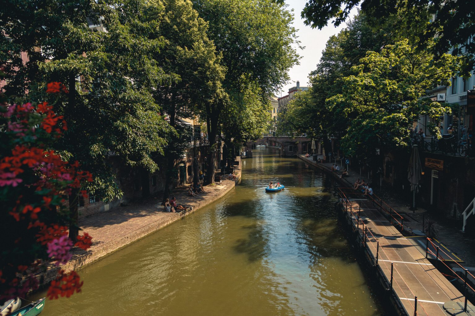 Grachten in Utrecht.