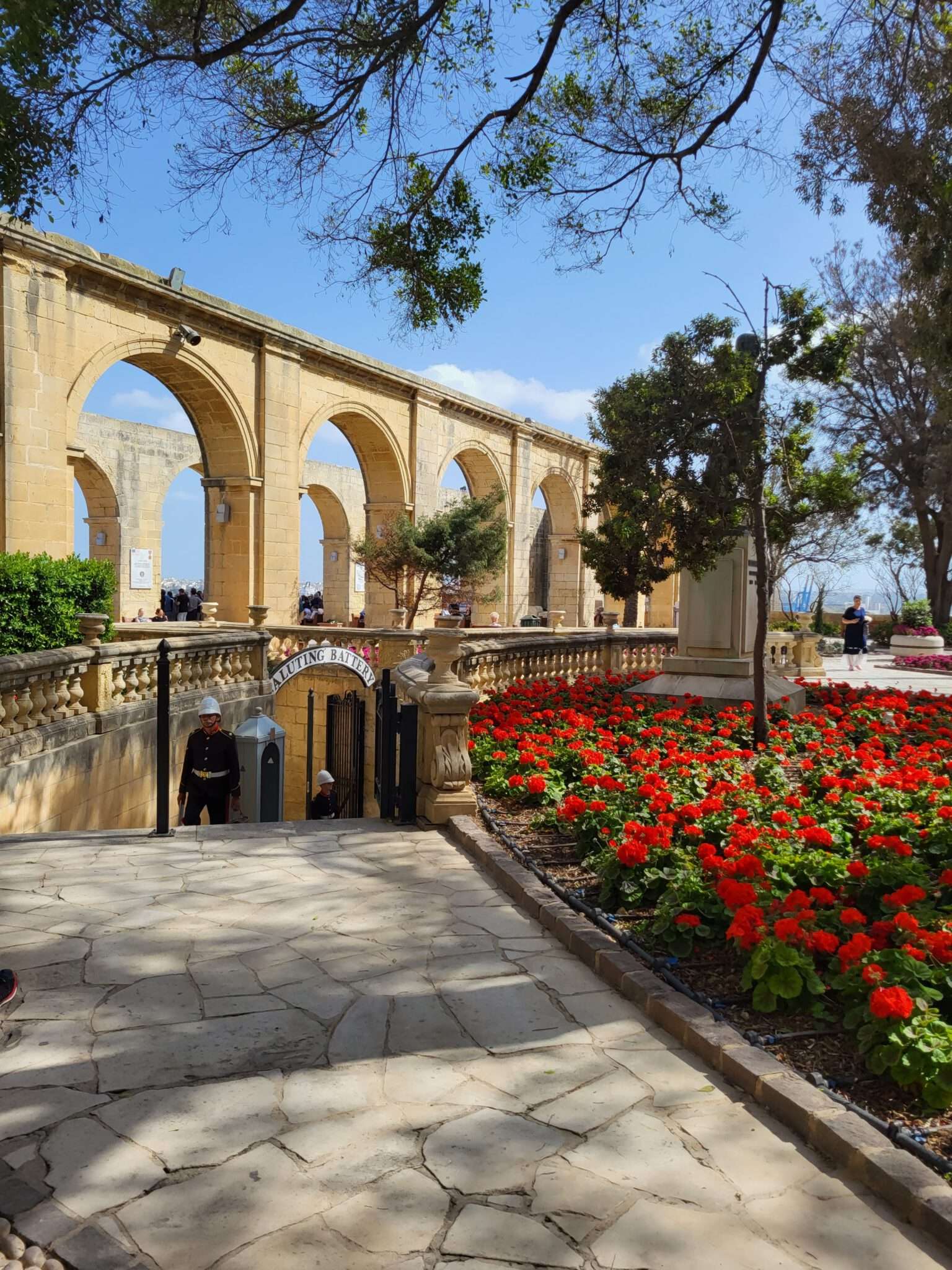 Upper gardens in Valletta.