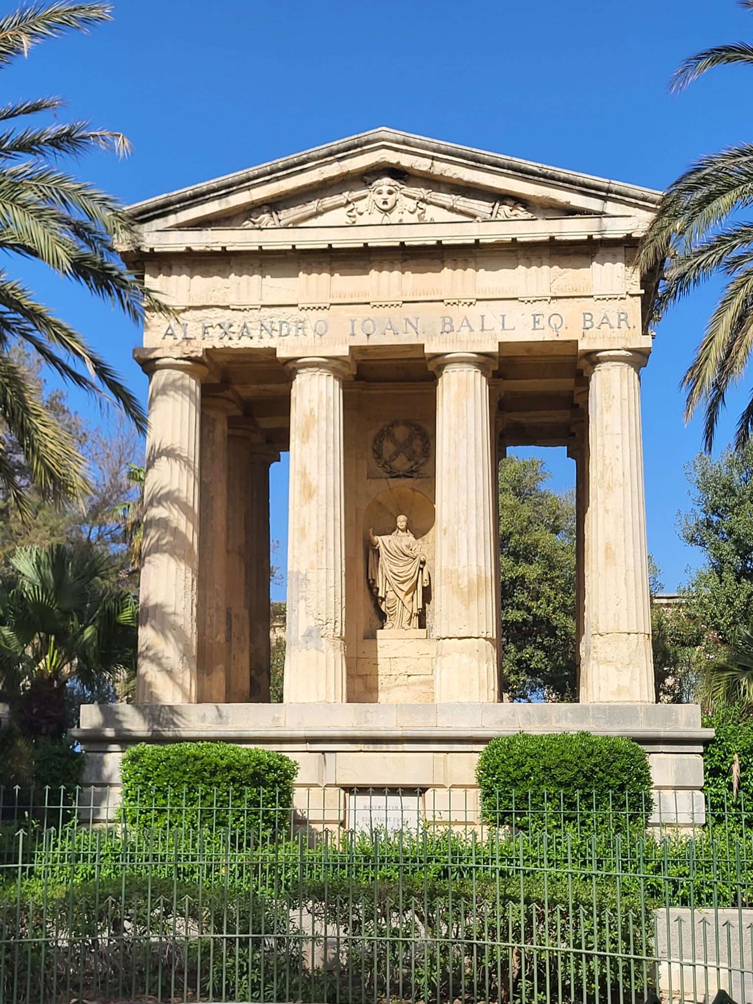 Gardens in Valletta.